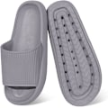 Miniatyrbild 2 av 8: Cloud Sliders Dam Herr, halkfria badtofflor dam sommar, mjuka flip flop kuddsliders, plattform pool sliders duschskor för inomhus & utomhus