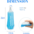 Miniatyrbilde 2 av 6: 500ML Myk Flask, TPU Foldbar Løpehydreringsflaske, Myk Sammenleggbar Vannflaske for Hydreringspakke Sykling Maraton Løping Fotturer 500ml2