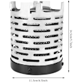 Miniatyrbilde 2 av 5: Camping Mini Heater, Bærbar Rustfritt Stål Teltvarmedeksel Med Håndtak Og Oppbevaringspose Camping Varmt Utstyr Varmer For Små Kaldt Vær Telt