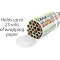 Miniatyrbillede 6 af 8: Bærbar Gavepapir-Organiser Clear 25 Count (Pack of 1)