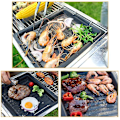 Miniatyrbillede 4 af 4: Grillplade i rustfrit stål af fødevarekvalitet, stegepande med non-stick-belægning, bærbar grillplade