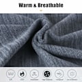 Miniatyrbilde 3 av 7: Vinterhalsvarmer Fleece Vindtett Halskrage Snood for Menn Kvinner Kaldt Vær Ansiktshalsduk Hodeplagg for Ski Løping Sykling Grey+grey