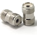 Miniatyrbillede 3 af 3: UHF PL-259 hun til UHF PL-259 hun koaksial adapter konnektor koblingssamler til CB Ham radioantenne 2-pak