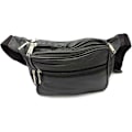 Pikkukuva 6 / 7: ODS:UK® Aito nahkainen vyölaukku Matkustaminen Loma Lompakko Vyölaukku Musta Vaihda BUMBAG Black