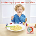 Miniatyrbillede 4 af 6: Visuel timer digital, 60-minutters 3-i-1 nedtællingsrotationstimer til børn og voksne, LCD-skærm Pomodoro tidsstyringsuddannelsesværktøj til køkken,