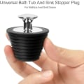 Miniatyrbillede 3 af 5: Universal badeprop, afløbsstop til badekar og håndvask (2 stk., tilfældig farve)