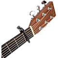 Miniatyrbild 3 av 3: D'Addario gitarr capo för akustisk och elektrisk gitarr - Pro Capo - Justerbar spänning - Gitarraccessoarer - Fungerar för 6-strängade och 12-strängade gitarrer Black