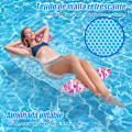 Miniatyrbild 3 av 5: XL Poolmatta, 2-pack Uppblåsbar Poolmatta, 4 i 1 Uppblåsbara Poolflottar för Vuxna & Barn, Poolmatta Vuxna & Barn