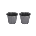 Miniatyrbillede 1 af 5: Form, genanvendelig kageform i kulstofstål til hjemmekøkken, non-stick (2 stk., sort)