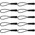 Miniatyrbillede 2 af 5: Holdbar Nylon Snor Trækker Lynlås Anti Slip Gripper Forlængelse Lynlås Tag Udskiftning Sort 100stk
