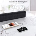 Miniatyrbilde 6 av 7: Bluetooth 5.0 Sender- og mottaker, 2-i-1 trådløs bærbar stereo lydadapter, 3,5 mm AUX RCA-adapter for TV PC-hodetelefoner Bilstereoanlegg Black