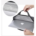 Miniatyrbillede 4 af 5: Tynd bærbar computer sleeve til mænd - Beskyttende taske til bærbar computer - Slidstærk dokumentmappe til rejser