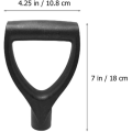 Miniatyrbilde 2 av 5: 2 stk D-formet plast snøskuffe håndtak erstatningsspader håndtak snøfjerning gafler snøplog spade raking graveverktøy