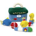 Pikkukuva 1 / 6: Baby Play Soft Collection, My First Tackle Box 5-osainen Pehmolelusetti Ratinan, Piipon ja Rypistyslelujen kanssa, Aistipeli Vauvoille ja Uusille Tackle Box