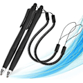 Pikkukuva 1 / 5: 2 kpl Universaali Stylus-kynä Kosketusnäyttö Stylus-kynä Piirtokynä Puhelimeen Tablettitietokoneisiin Läppäreihin (musta)