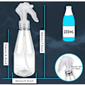 Miniatyrbild 6 av 7: Sprayflaskor, 2-pack, 200 ml, Vattensprayflaskor, Växtdimma, Transparenta, Tomma, Plastsprayflaskor för Trädgårdsskötsel, Rengöring, Luftfräschning