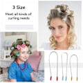 Miniatyrbillede 6 af 7: Varme krølleclips udskiftning varme rulle clips assorteret varme rulle sikringsstifter passer til ¾'', 1”,1¼ tommer ruller og krøller(20stk)