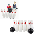 Miniatyrbillede 5 af 5: 10x Bowlingspil med 2 bolde - Læringslegetøj til børn - Som beskrevet, 22cm