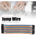 Miniatyrbillede 5 af 5: 40p Farve Dupont Ledning 2.54mm Brødbord Kabel Matchende Sæt Han Til Hun Forbindelseskabel Til Computer Elektronik 10 Styk Sæt
