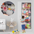 Miniatyrbild 2 av 5: Gosedjur Förvaringsväska Över Dörren Gosedjur Organizer Med 4 Stora Fack Hängande Nätväskor För Baby Plyschleksaker Sovrum Barnkammare Leksak