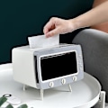 Miniatyrbillede 2 af 5: Tv Tissue Box Telefonholder Stue Hjemmeskrivebord Opbevaring Multifunktionel Skuffe