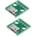 Pikkukuva 1 / 5: Haljia Micro Usb - Dip-sovitin 5-nastainen naarasliitin tyyppi B Pcb-muunninmoduulilevy (4 kpl)