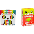 Miniatyrbilde 1 av 4: Eksploderende kattunger - Et spill med katt og munn - Kortspill for voksne, tenåringer og barn - Morsomme familiespill og Happy Salmon av - Kortspill for voksne, tenåringer og barn + Happy Salmon by Exploding Kittens Single