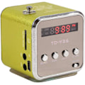 Pikkukuva 5 / 8: Miniradio, digitaalinen radio, Td V26, pieni kannettava radio verkkovirralla ja akulla, minikaiutin, musiikkisoitin, kannettava FM-radio, PC-muoti, tukee Tf C Green