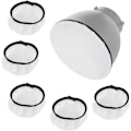 Miniatyrbilde 1 av 6: 6 stk Standard Reflektor Diffuser Deksel 7\" / 18cm Myk Stoff Diffuser Lys Deksel Reflektor Deksel for Fotografi Video Studio Standard Strobe R White (6 Pcs)