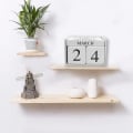Miniatyrbilde 4 av 5: Tretre skrivebords kalender 2022-2023, permanent daglig blokk kalender måned dato display (hvit) (yu-b)