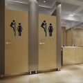 Pikkukuva 2 / 5: WC-tarrat Irrotettavat WC-istuimen kylpyhuoneen ovi Wc-kyltti