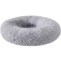 Miniatyrbillede 1 af 5: Katteseng Plys Donut Dyre Seng Rund Varm Cuddler Kennel Blød Hvalp Sofa Rede Varm Blød Plys Komfortabel ((Lysegrå S/37CM) til 2,5KG Kæledyr