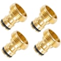 Miniatyrbillede 1 af 6: ces 3/4 tommer Universal Haneforbindelser, Messing Hanekobling, Hane-adapter, Husholdningskobling, til Blander, Rør-adapter 3/4 Inch (4 Pcs)