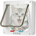 Miniatyrbild 1 av 3: Mikrochip Kattlucka Mikrochip Kattlucka Brun Mikrochip Kattlucka Kattlucka Med Skruvsatser För Katt Och Liten Hund Vit (medium) x