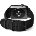 Pikkukuva 5 / 6: 20mm 22mm 18mm 24mm Universaalinen Ballistic Watch Band, Nylon Canvas Woven Loop Vaihdettava Ranneke Solki Kiinnitys Säädettävä Suljin Äly- Black 22mm
