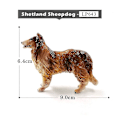 Pikkukuva 1 / 2: Uusi susikoira Pomeranian Whippet Golden Retriever Schnauzer Eläinmalli Toimintahahmo Koti Dekor Pojat Tytöt Lahja Koulutuslelu, Shetland Sheepdog