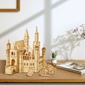 Miniatyrbillede 1 af 5: 3D Træpuslespil Model Slot Sæt, DIY Træhåndværk for Voksne at Bygge, til Fødselsdag Valentinsdag, Fars Dag (Guardian Castle)
