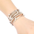 Miniatyrbillede 3 af 5: Leopard Armbånd til Kvinder, Boho Læder Wrap Multi-Layer Perle Krystal Armbånd Smykker B16Gold Pearl A7Feather