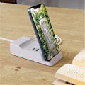 Miniatyrbillede 3 af 3: 4 Port USB-oplader 20W hurtigopladningshub med telefonholder til flere enheder