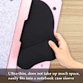 Miniatyrbillede 4 af 8: Musemåtte med memory foam håndledsstøtte, 4mm musemåtte med skridsikker gummibase, sort Black Memory Foam Wrist Rest