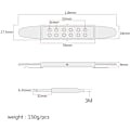 Miniatyrbilde 2 av 8: Gitarpickup 12-hulls lydhullsforsterker med 10ft kabel 1/4 tommers jack for 40 tommers / 41 tommers akustiske klassiske folkegitarer jack