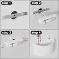 Miniatyrbillede 6 af 8: LED væglamper indendørs moderne hvid gips væg vask lys 7W varm hvid LED væglampe op og ned væglampe til stue, soveværelse, gang (G9