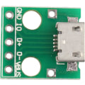 Pikkukuva 3 / 5: Haljia Micro Usb - Dip-sovitin 5-nastainen naarasliitin tyyppi B Pcb-muunninmoduulilevy (4 kpl)