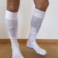 Miniatyrbillede 4 af 5: 2 par over-knee fodboldstrømper trykstrømper til voksne løb fitness forlængerrør mænd og kvinder sjippetov leggings Fluorescent Green