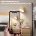 Miniatyrbild 3 av 8: Vägglampa LED vägglampa med uppladdningsbart batteri, touchkontroll 3 ljusstyrkenivåer 3 färglägen Vägglampor 360° fri rotation Mordern