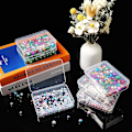 Miniatyrbillede 4 af 5: 6 stk. Mini gennemsigtige plastperle opbevaringsbeholdere til indsamling af småting, perler, smykker, visitkort, håndværk (2,52 x 1,73 x 0,79 tommer