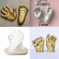 Miniatyrbild 5 av 5: Hand Casting Kit Diy Hands Gipsformning Skulptur Set Holding Craft För Par