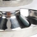 Miniatyrbillede 3 af 5: 2 rustfrie stålskåle til langsom fodring af hunde, hvalpefravænningssål kan bruges til flere hvalpe til at spise vand og hvalpeskåle (30*3,2cm)