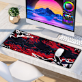 Miniatyrbilde 7 av 7: Musematte Gaming Stor Skrivebordsmatte (31,5 x 11,8 x 0,12 tommer) Vaskbar Musematte Bærbar PC-Skrivebordsmatte, Japansk Musematte med Sklisikker Gummibase, Utvid mouse pad Y12 XL