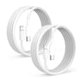 Miniatyrbillede 1 af 5: USB-C til Lightning-kabel til iPhone, 2-pak med 2M Apple hurtigopladningskabler, 2M Type-C til Lightning-kabel